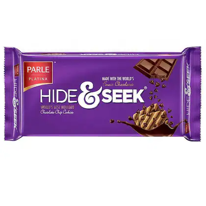 PARLE 120 GM PLPCH HIDE & SEEK NOW WITH MORE CHOC CHIPS