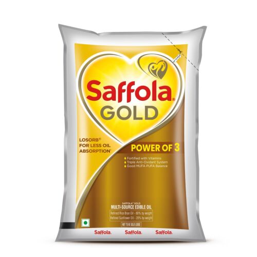 saffola gold refind pouch 1 lt