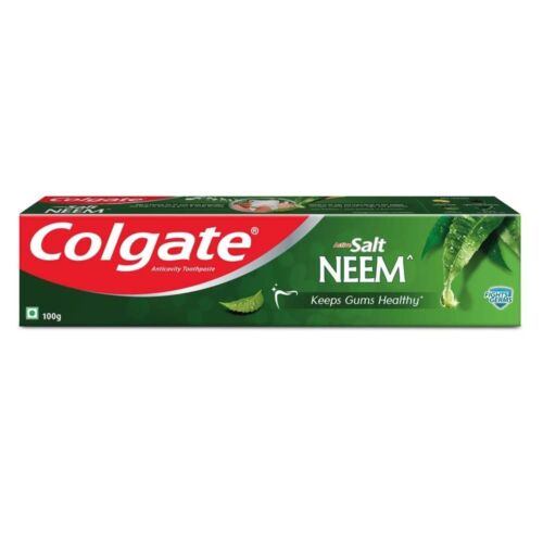 COLGATE 100G CDB ACTIVE SALT WITH NEEM FIGHTS GERMS HEALTHY TIGHT GUMS