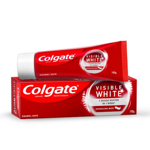 COLGATE 50 GM CDB VISIBLE WHITE SPARKLING MINT ENAMEL SAFE